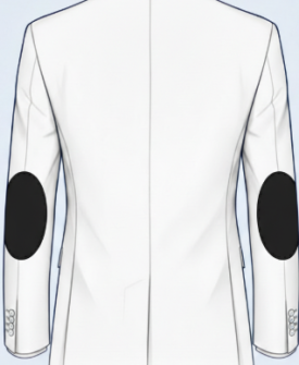 With Elbow Patch