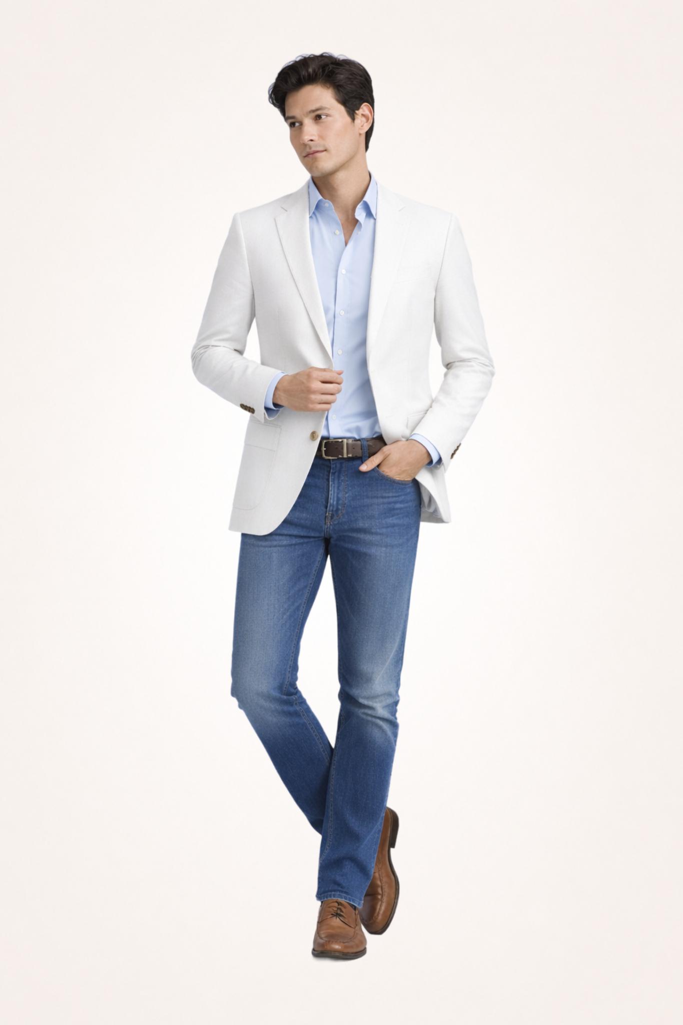 White Cotton Stretch