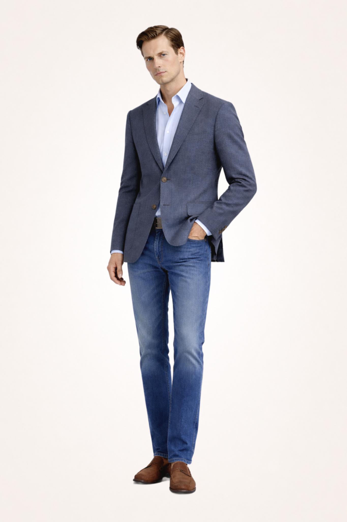 Grey Cotton Stretch