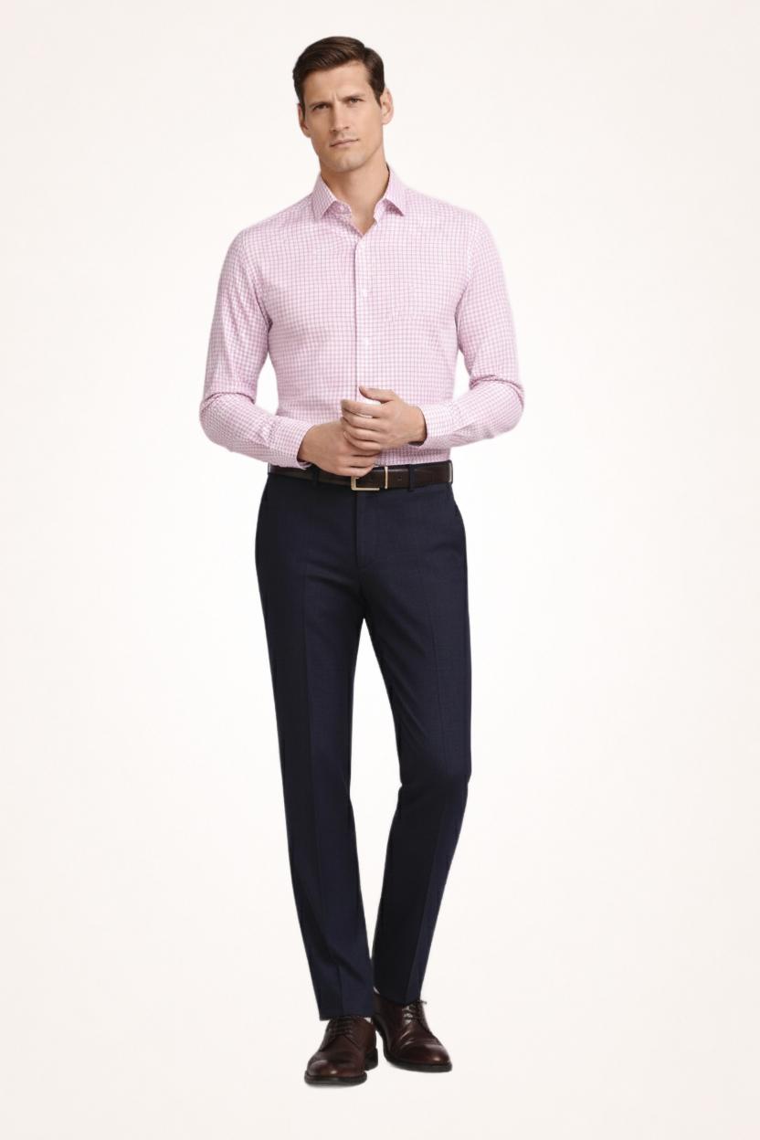 Coral Check Tattersall
