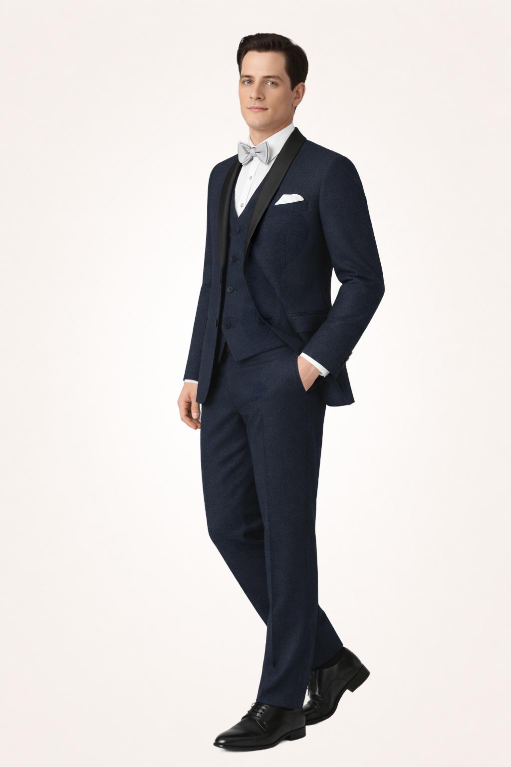Dark Blue Wool Blend
