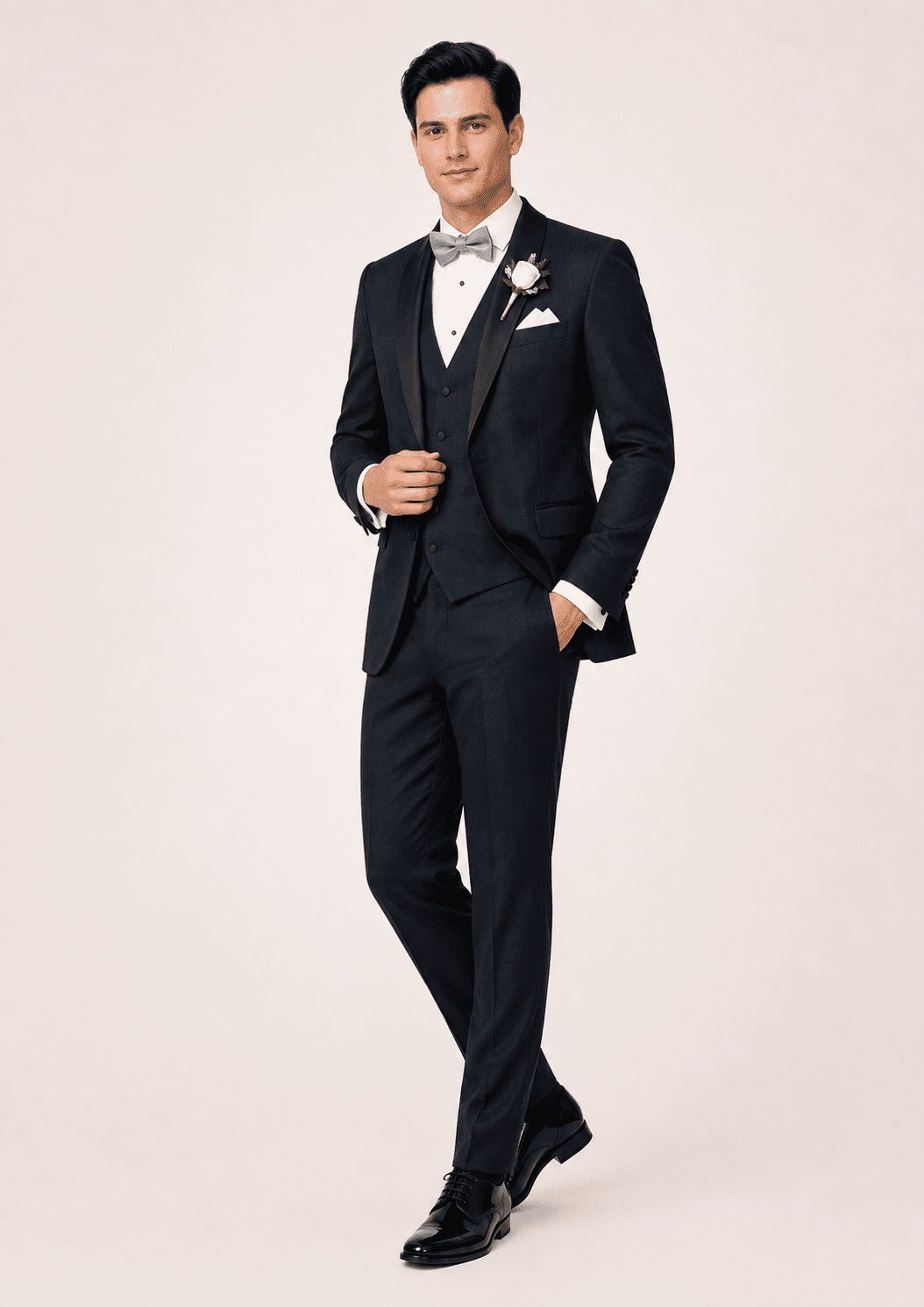 Dark Blue Wool Blend