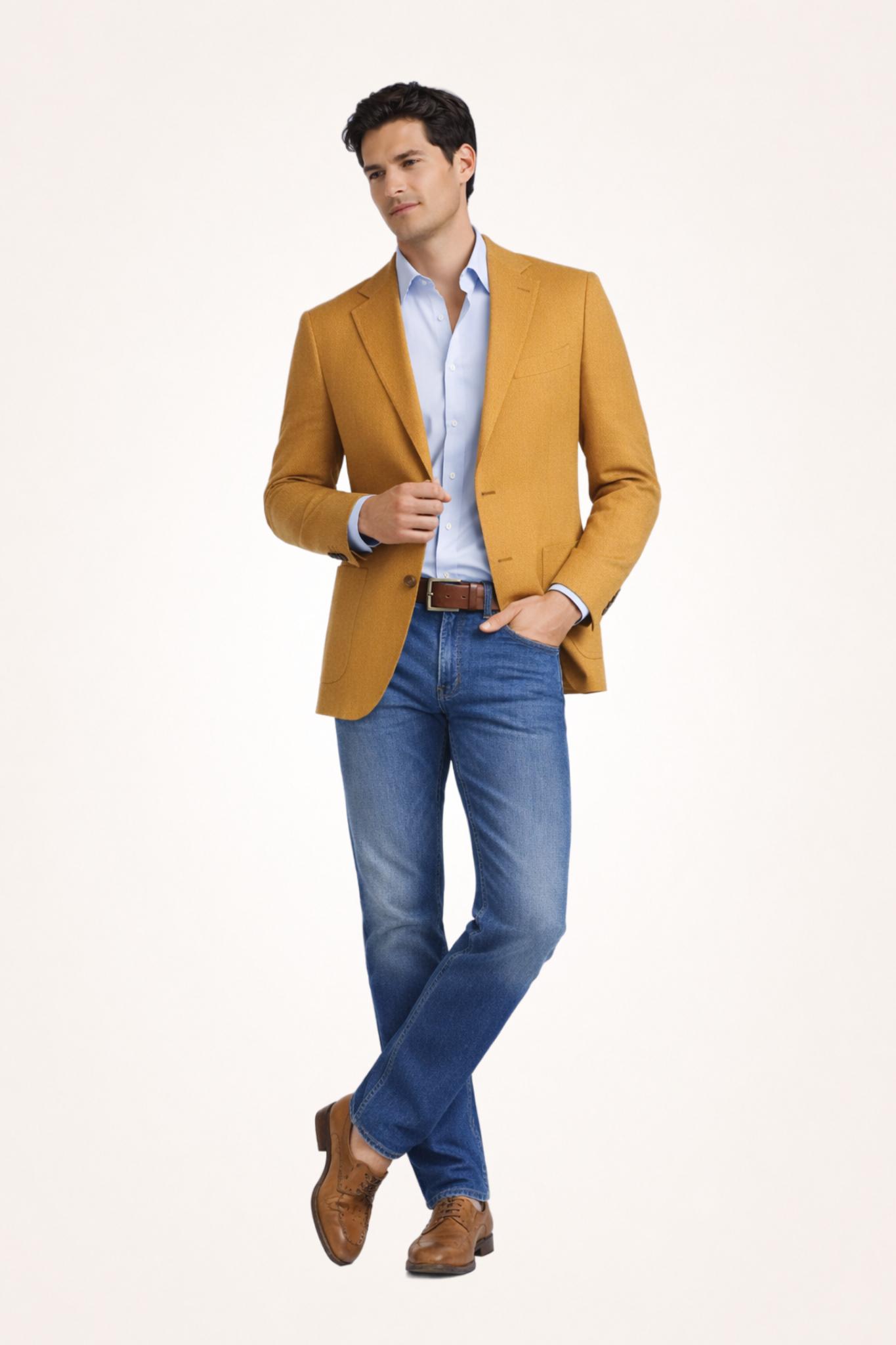Gold Cotton Stretch